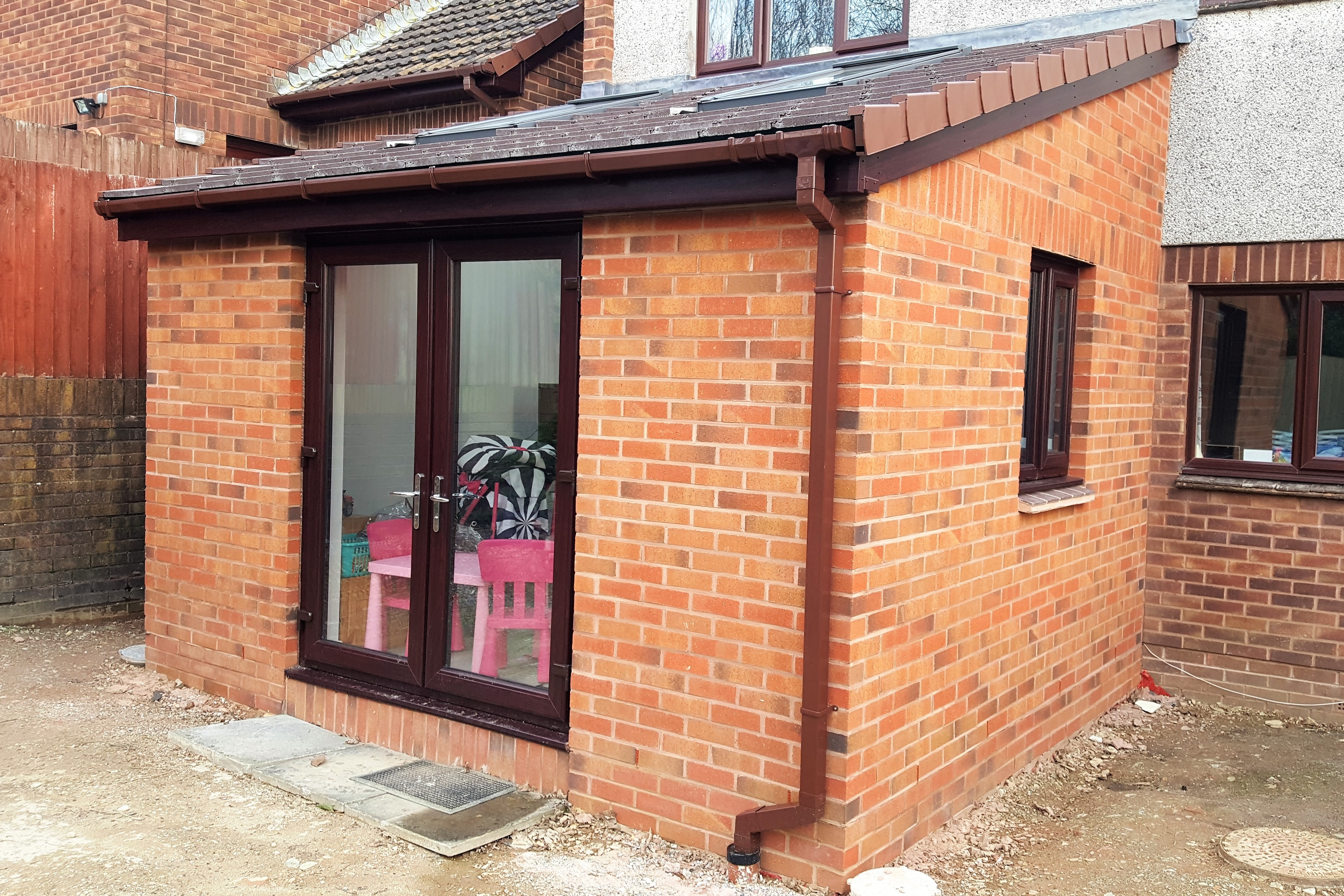 new face bricked extension